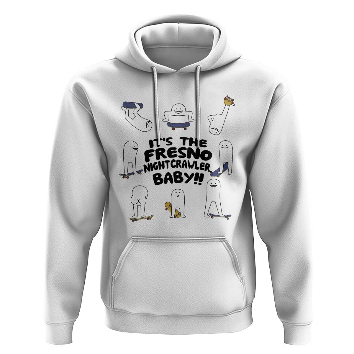 Its The Fresno Nightcrawler Baby Hoodie Funny Cryptid Skate Style Gift - Wonder Print Shop