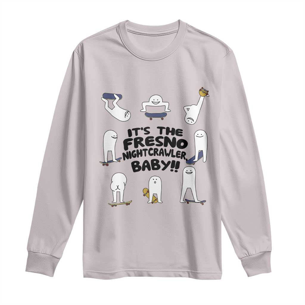 Its The Fresno Nightcrawler Baby Long Sleeve Shirt Funny Cryptid Skate Style Gift - Wonder Print Shop