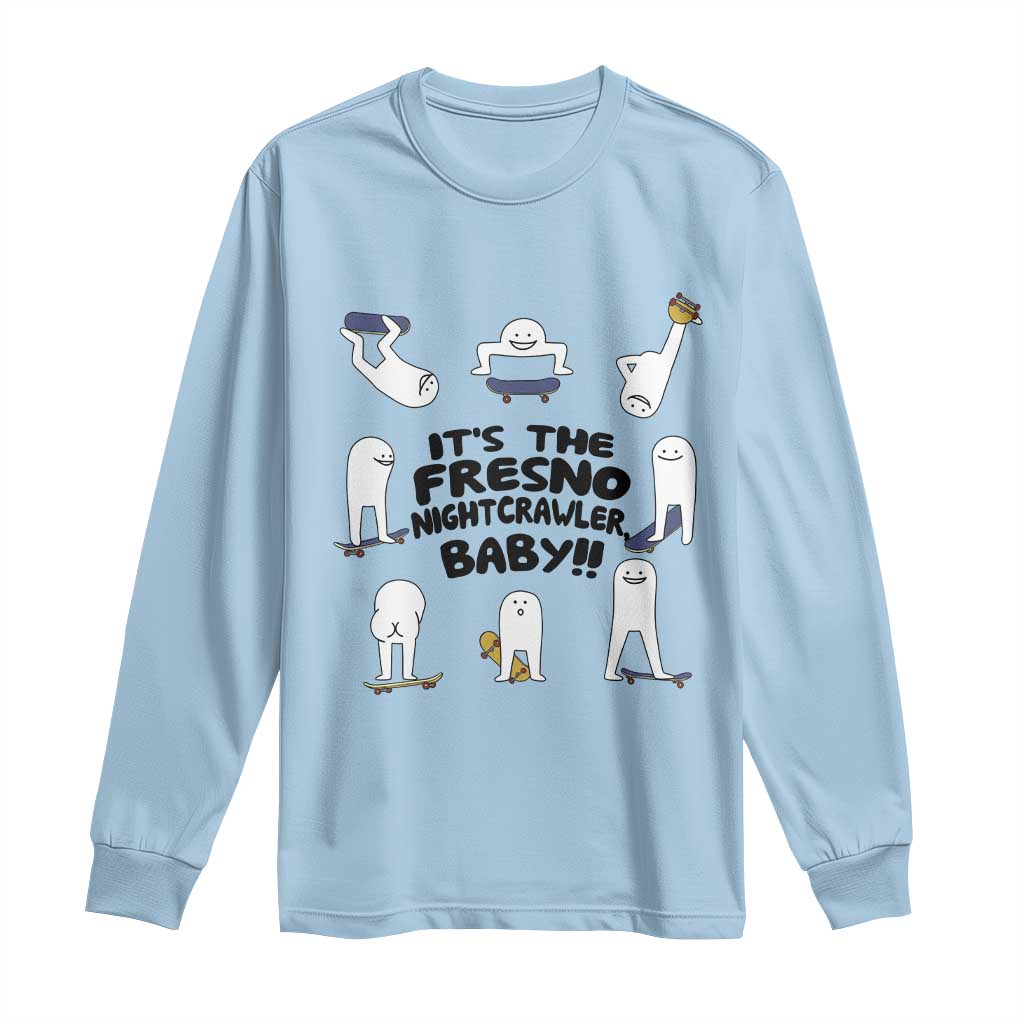 Its The Fresno Nightcrawler Baby Long Sleeve Shirt Funny Cryptid Skate Style Gift - Wonder Print Shop