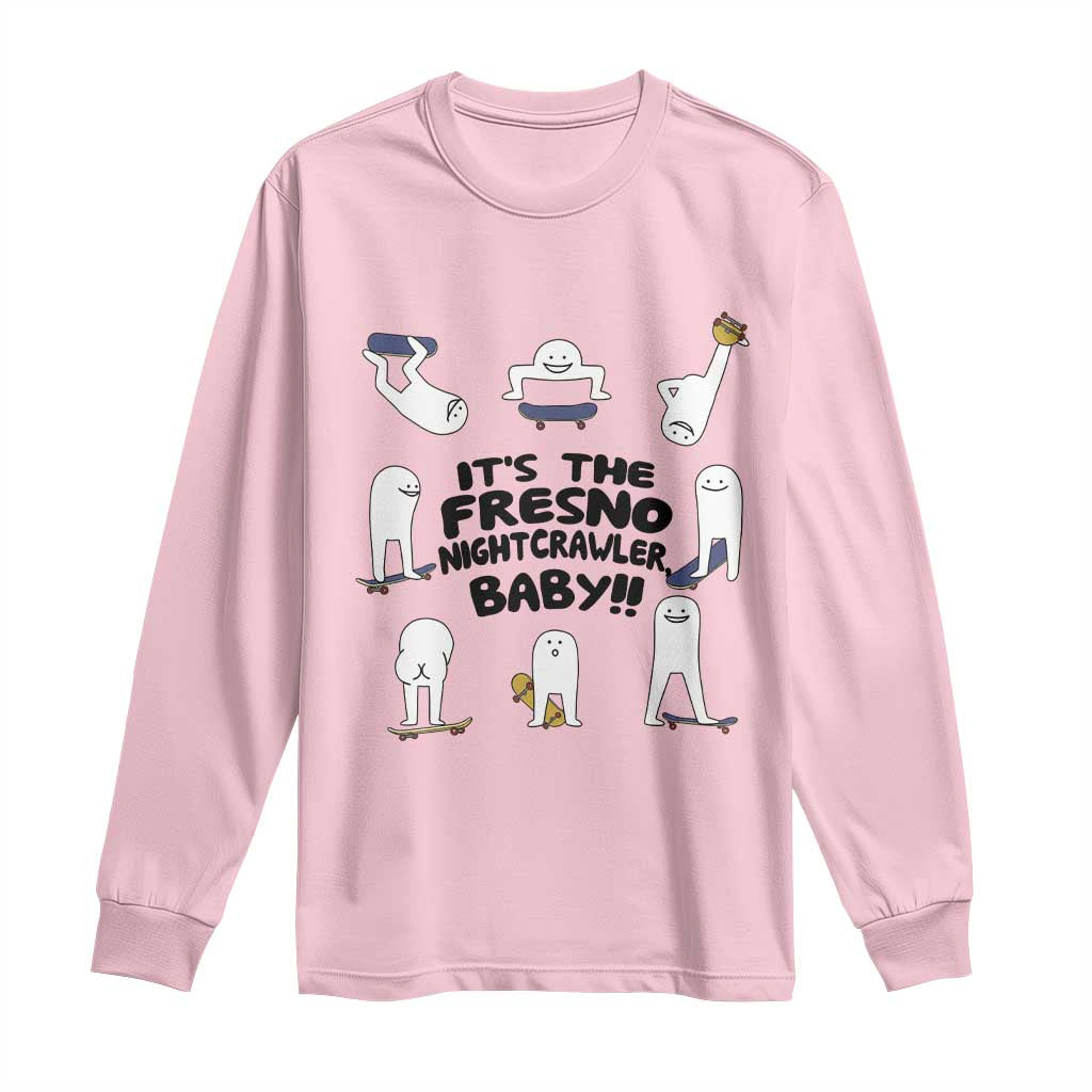 Its The Fresno Nightcrawler Baby Long Sleeve Shirt Funny Cryptid Skate Style Gift - Wonder Print Shop