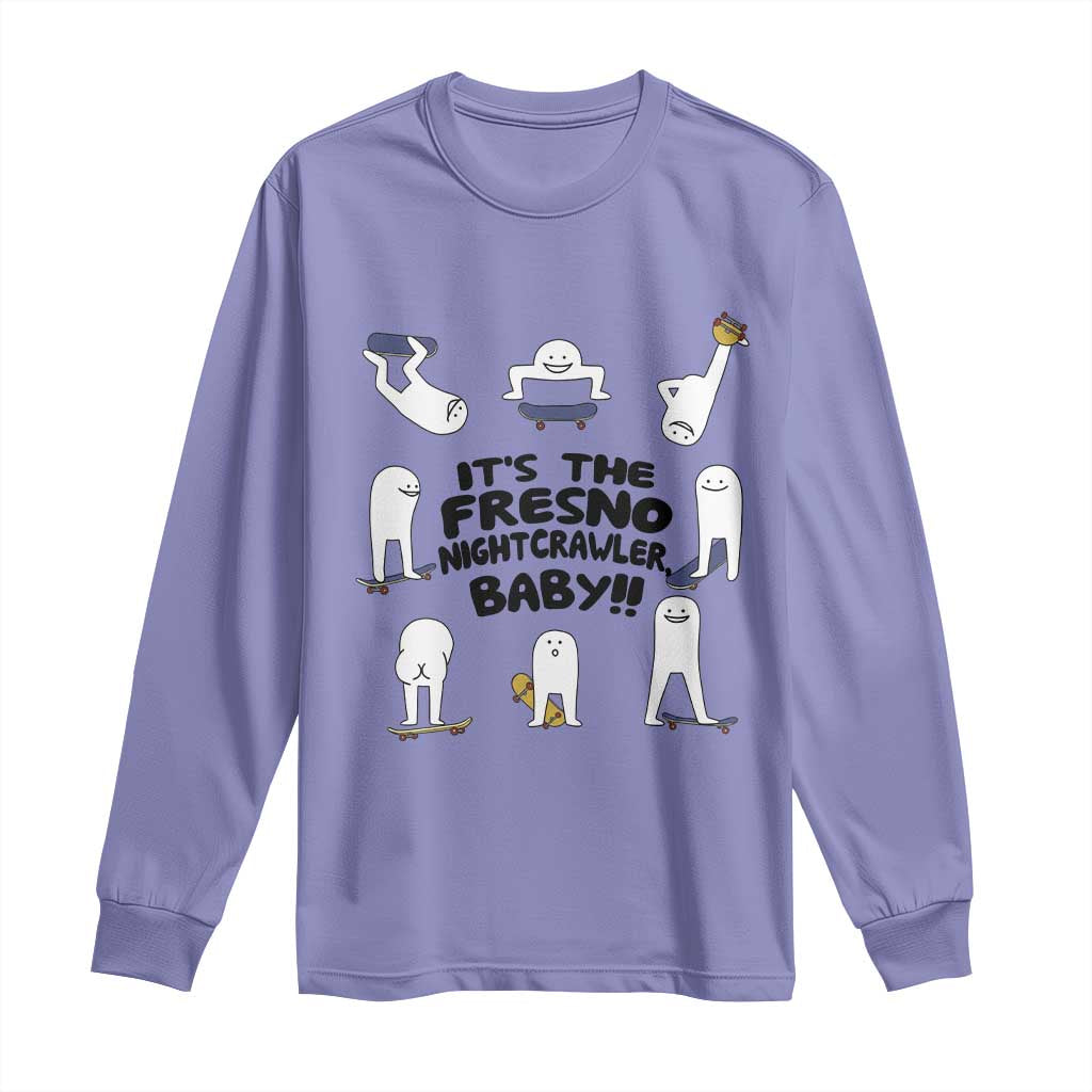 Its The Fresno Nightcrawler Baby Long Sleeve Shirt Funny Cryptid Skate Style Gift - Wonder Print Shop