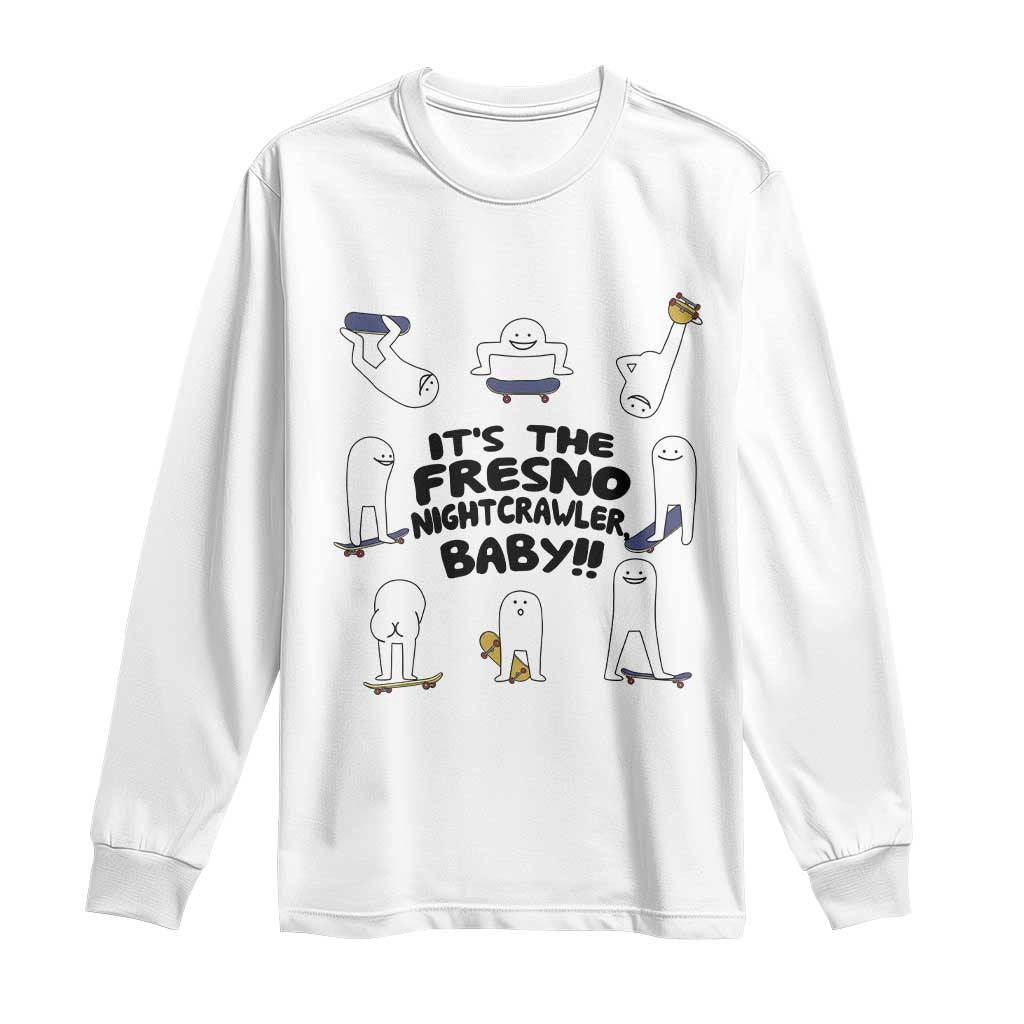 Its The Fresno Nightcrawler Baby Long Sleeve Shirt Funny Cryptid Skate Style Gift - Wonder Print Shop
