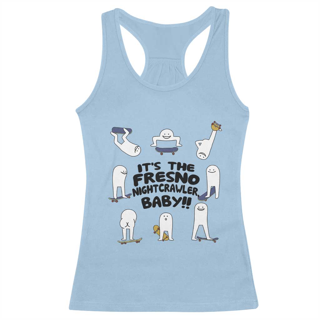 Its The Fresno Nightcrawler Baby Racerback Tank Top Funny Cryptid Skate Style Gift - Wonder Print Shop