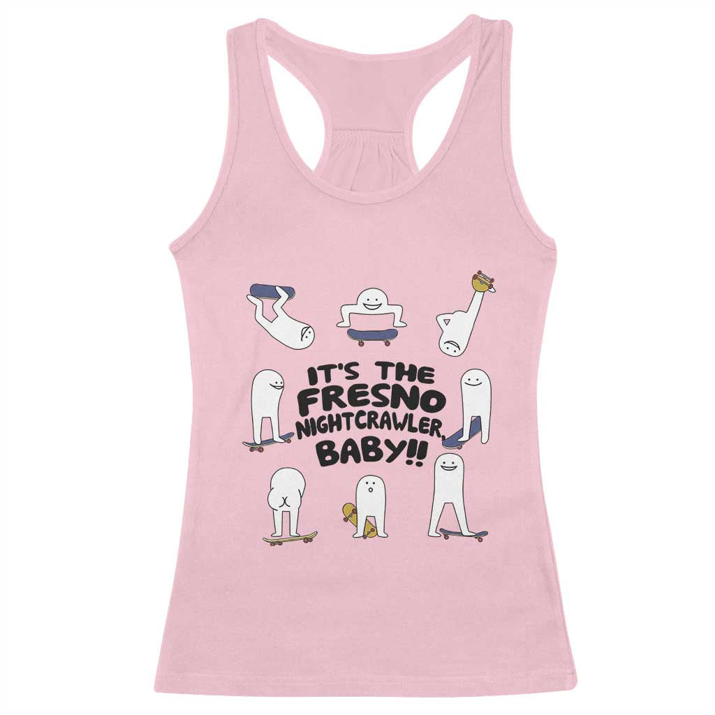 Its The Fresno Nightcrawler Baby Racerback Tank Top Funny Cryptid Skate Style Gift - Wonder Print Shop