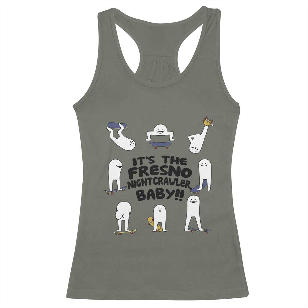 Its The Fresno Nightcrawler Baby Racerback Tank Top Funny Cryptid Skate Style Gift - Wonder Print Shop