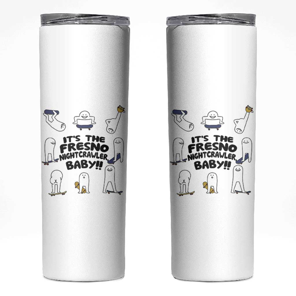 Its The Fresno Nightcrawler Baby Skinny Tumbler Funny Cryptid Skate Style Gift - Wonder Print Shop