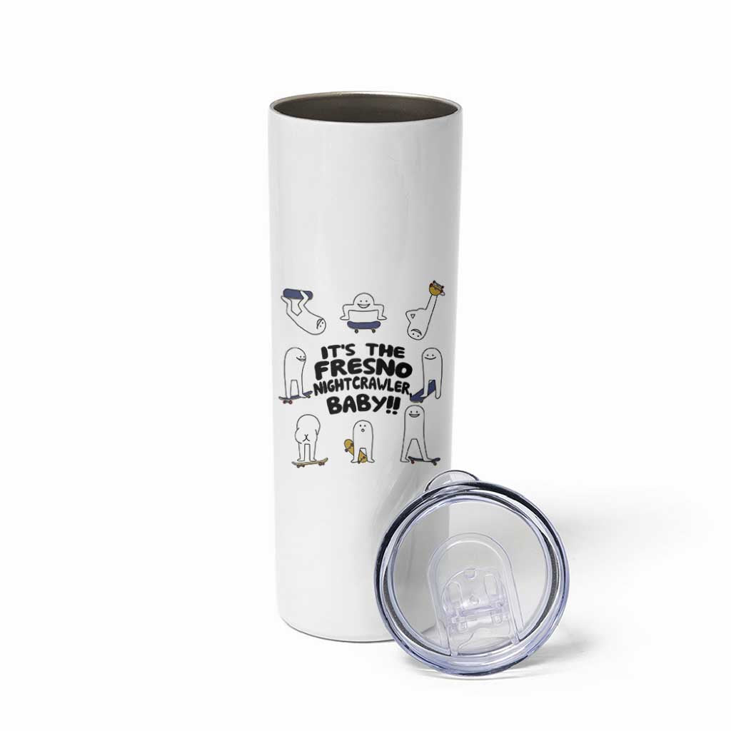 Its The Fresno Nightcrawler Baby Skinny Tumbler Funny Cryptid Skate Style Gift - Wonder Print Shop