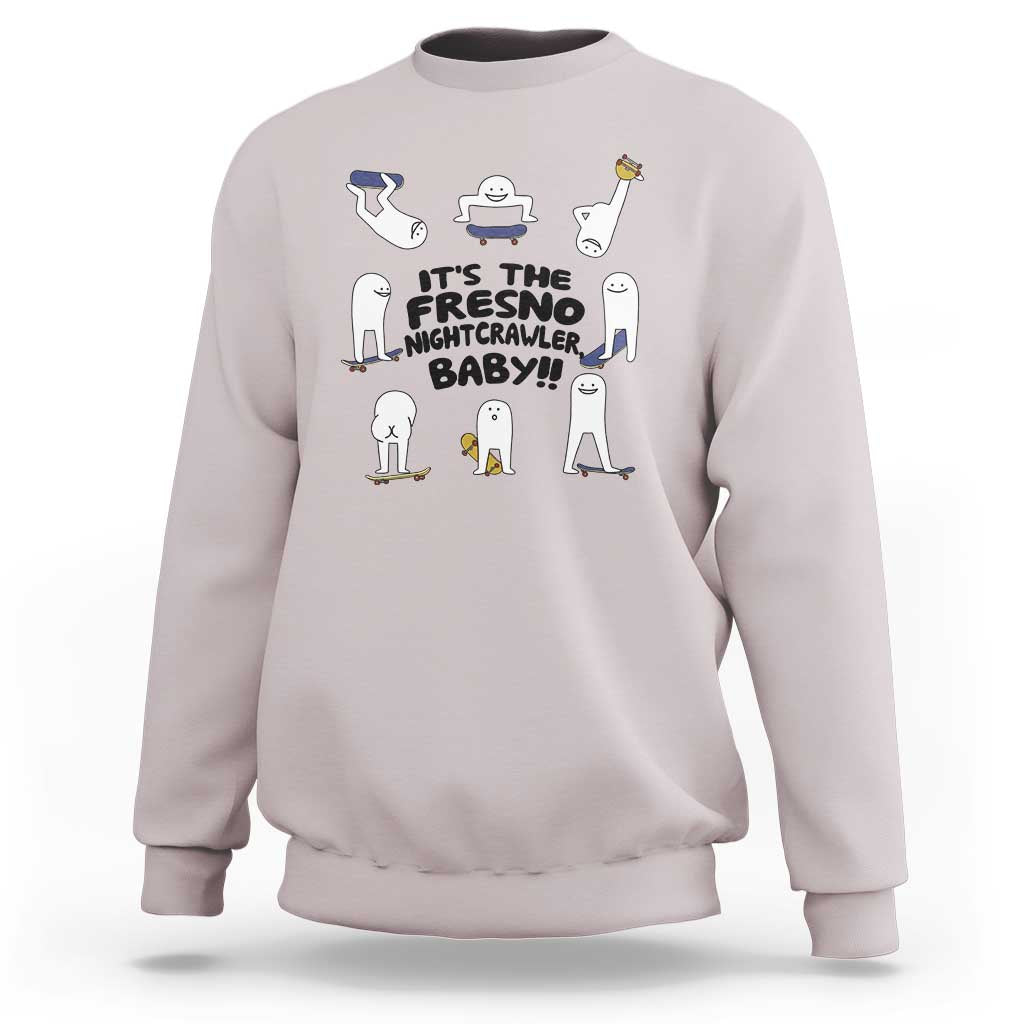 Its The Fresno Nightcrawler Baby Sweatshirt Funny Cryptid Skate Style Gift - Wonder Print Shop
