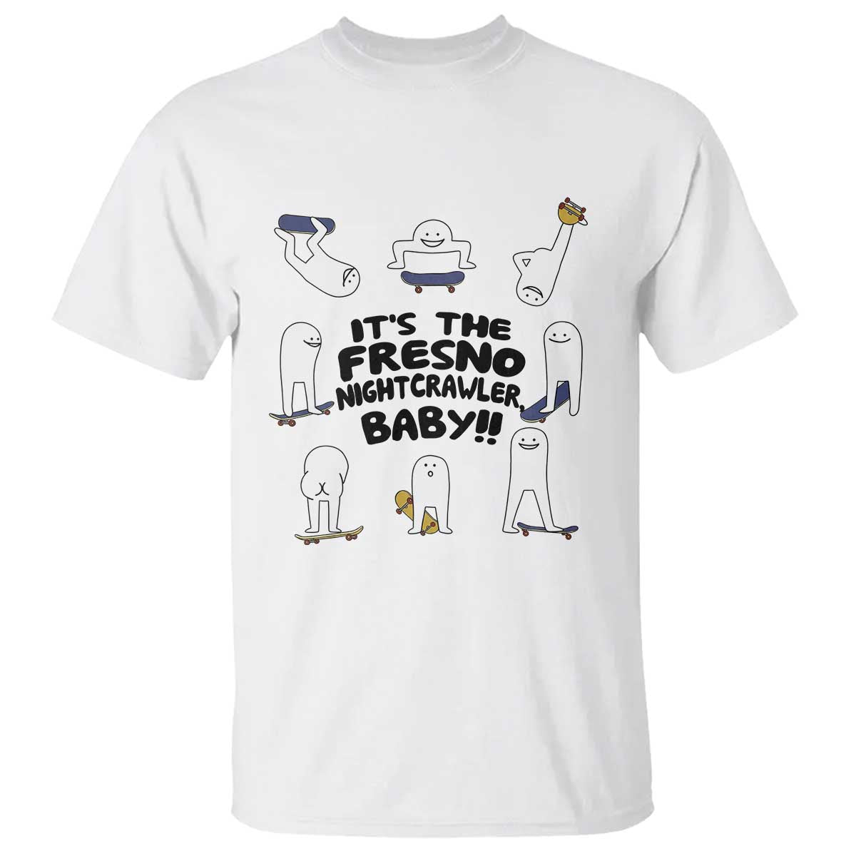 Its The Fresno Nightcrawler Baby T Shirt Funny Cryptid Skate Style Gift - Wonder Print Shop