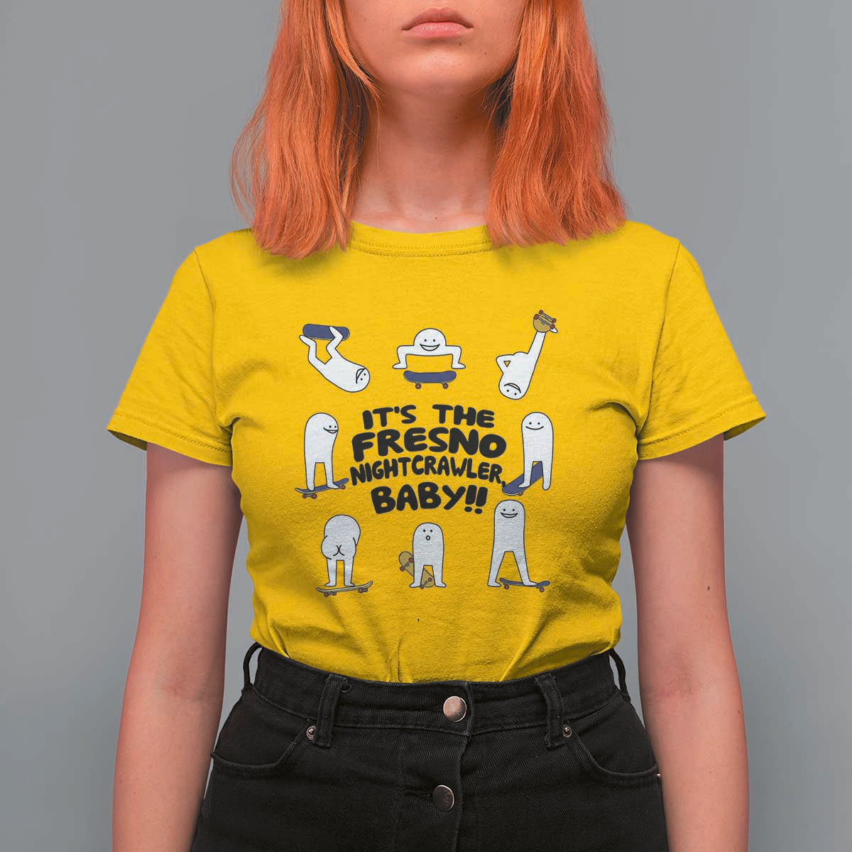 Its The Fresno Nightcrawler Baby T Shirt For Women Funny Cryptid Skate Style Gift - Wonder Print Shop
