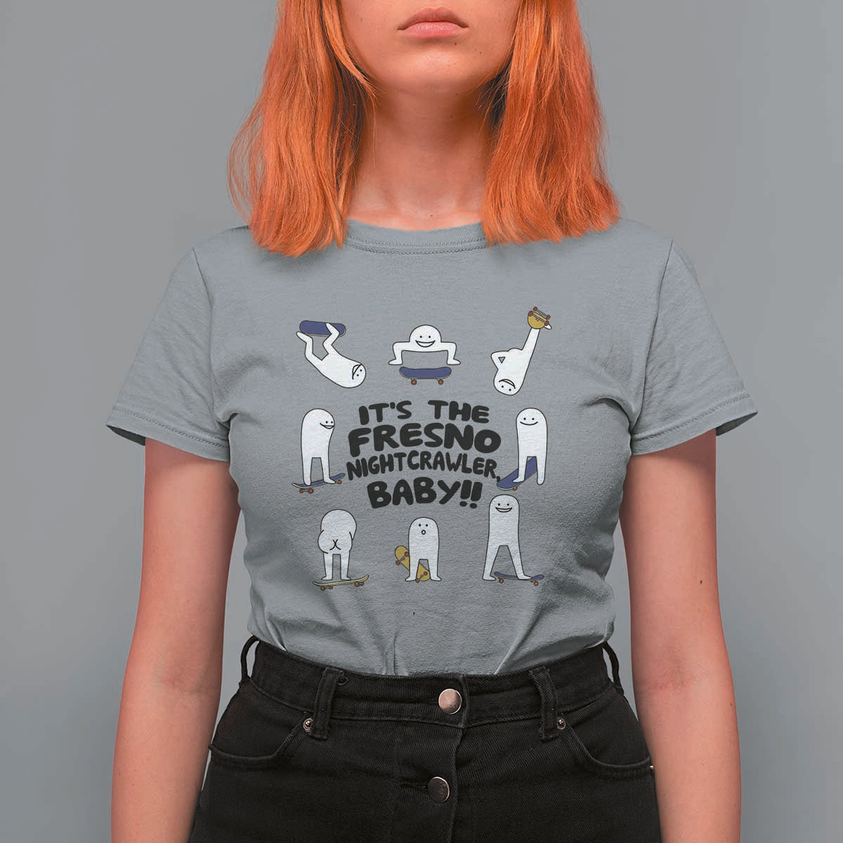 Its The Fresno Nightcrawler Baby T Shirt For Women Funny Cryptid Skate Style Gift - Wonder Print Shop
