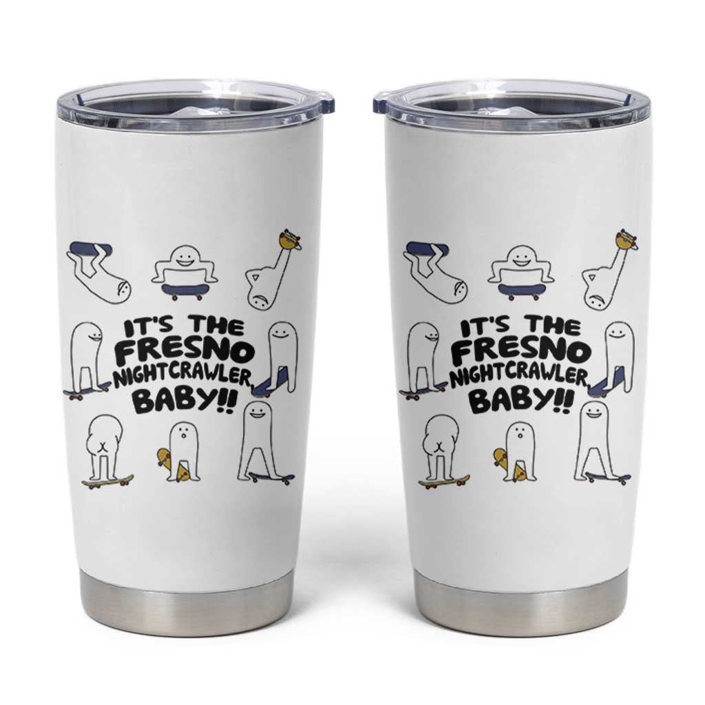 Its The Fresno Nightcrawler Baby Tumbler Cup Funny Cryptid Skate Style Gift - Wonder Print Shop