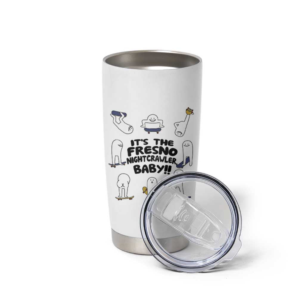 Its The Fresno Nightcrawler Baby Tumbler Cup Funny Cryptid Skate Style Gift - Wonder Print Shop