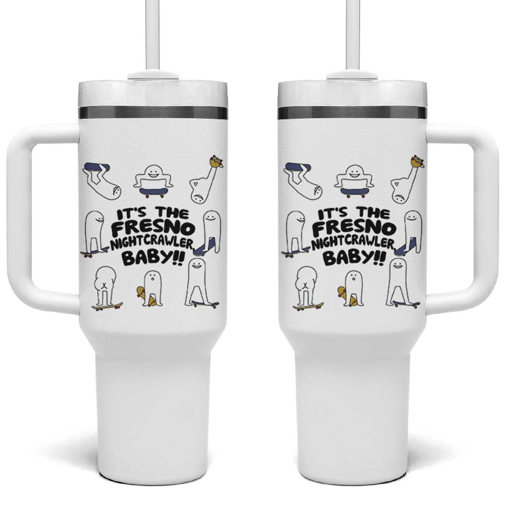 Its The Fresno Nightcrawler Baby Tumbler With Handle Funny Cryptid Skate Style Gift - Wonder Print Shop