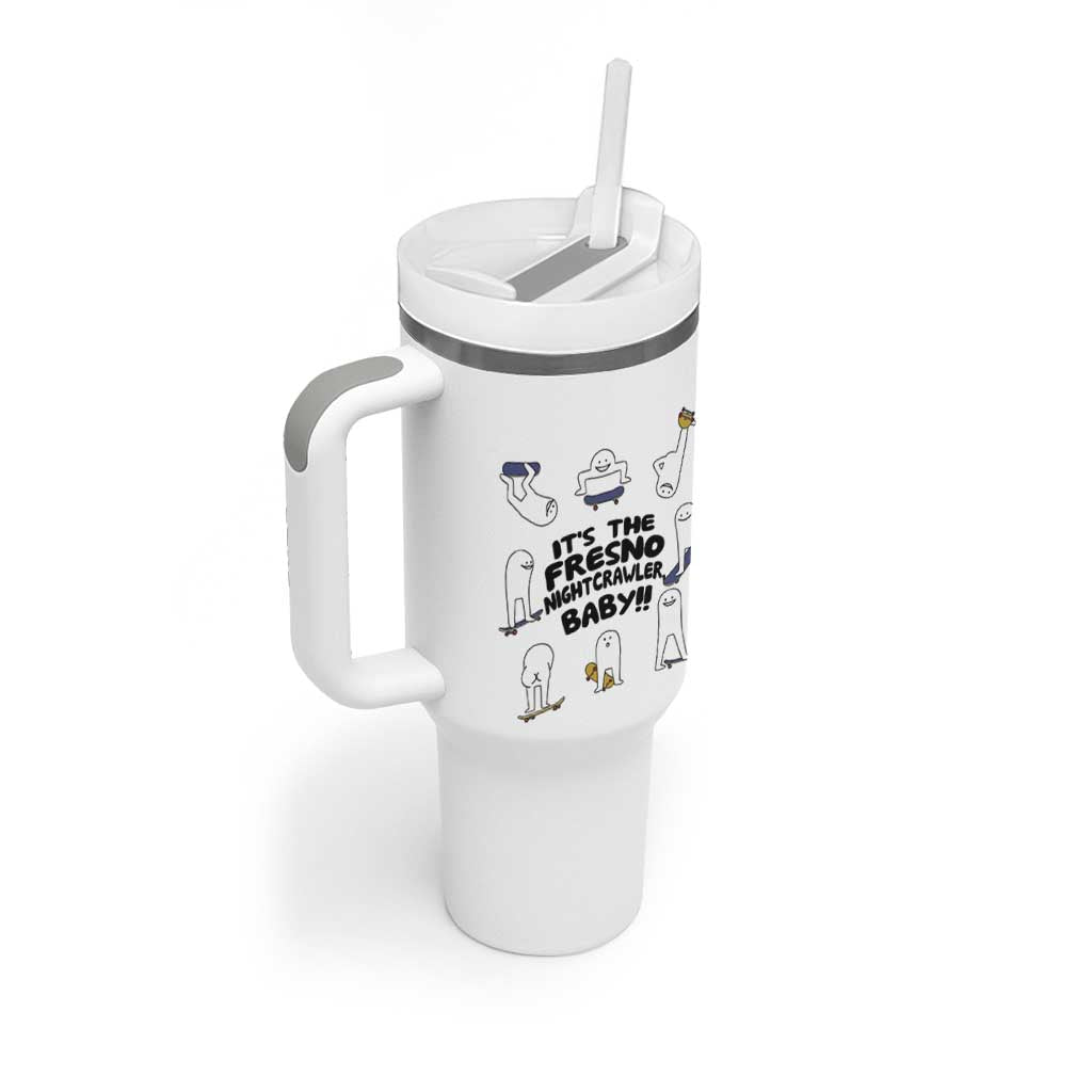 Its The Fresno Nightcrawler Baby Tumbler With Handle Funny Cryptid Skate Style Gift - Wonder Print Shop