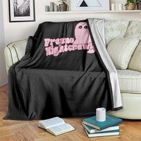 Pink Fresno Nightcrawler Throw Blanket Cryptidcore Aesthetic Gift For Girl - Wonder Print Shop