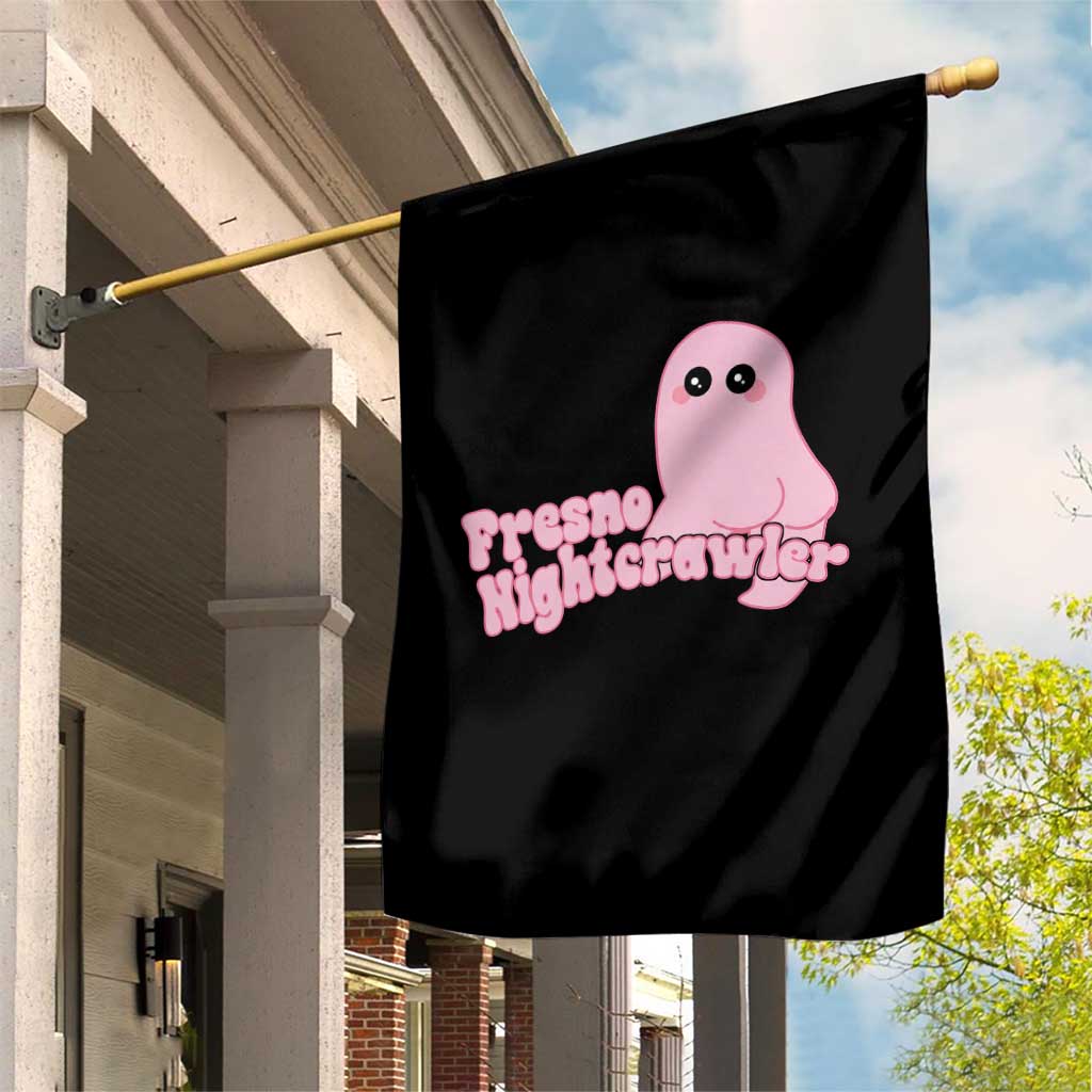 Pink Fresno Nightcrawler Garden Flag Cryptidcore Aesthetic Gift For Girl - Wonder Print Shop