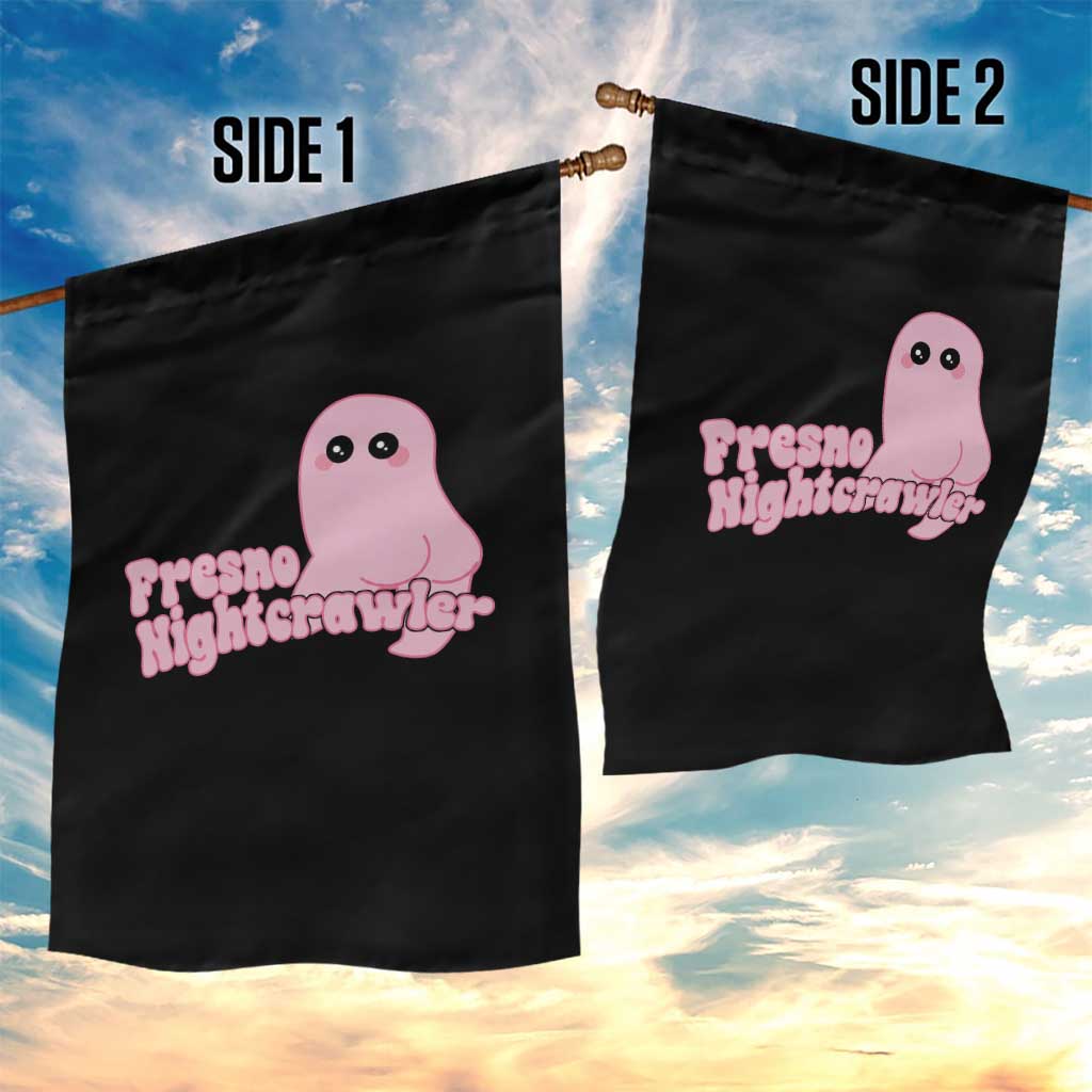 Pink Fresno Nightcrawler Garden Flag Cryptidcore Aesthetic Gift For Girl - Wonder Print Shop