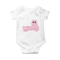 Pink Fresno Nightcrawler Baby Onesie Cryptidcore Aesthetic Gift For Girl - Wonder Print Shop