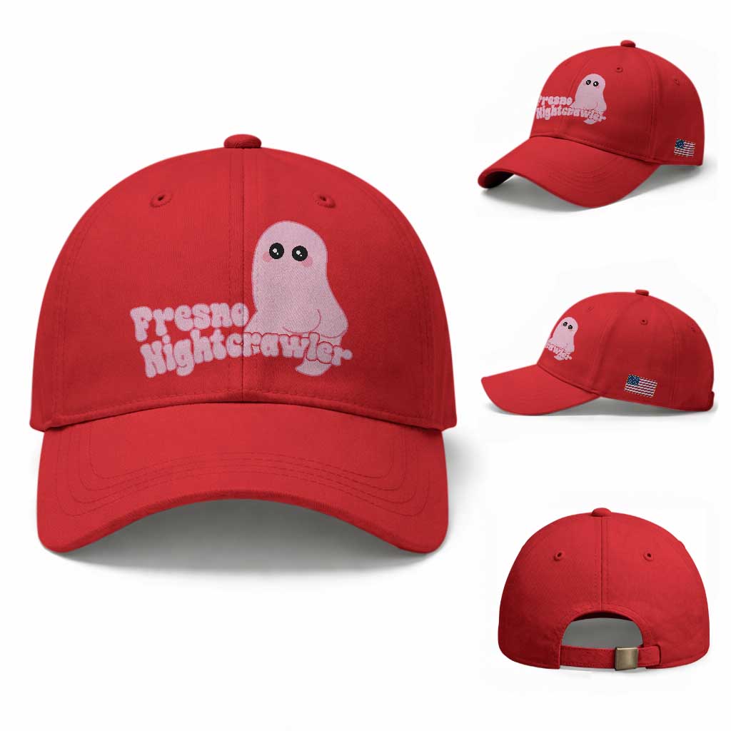 Pink Fresno Nightcrawler Baseball Cap Cryptidcore Aesthetic Gift For Girl