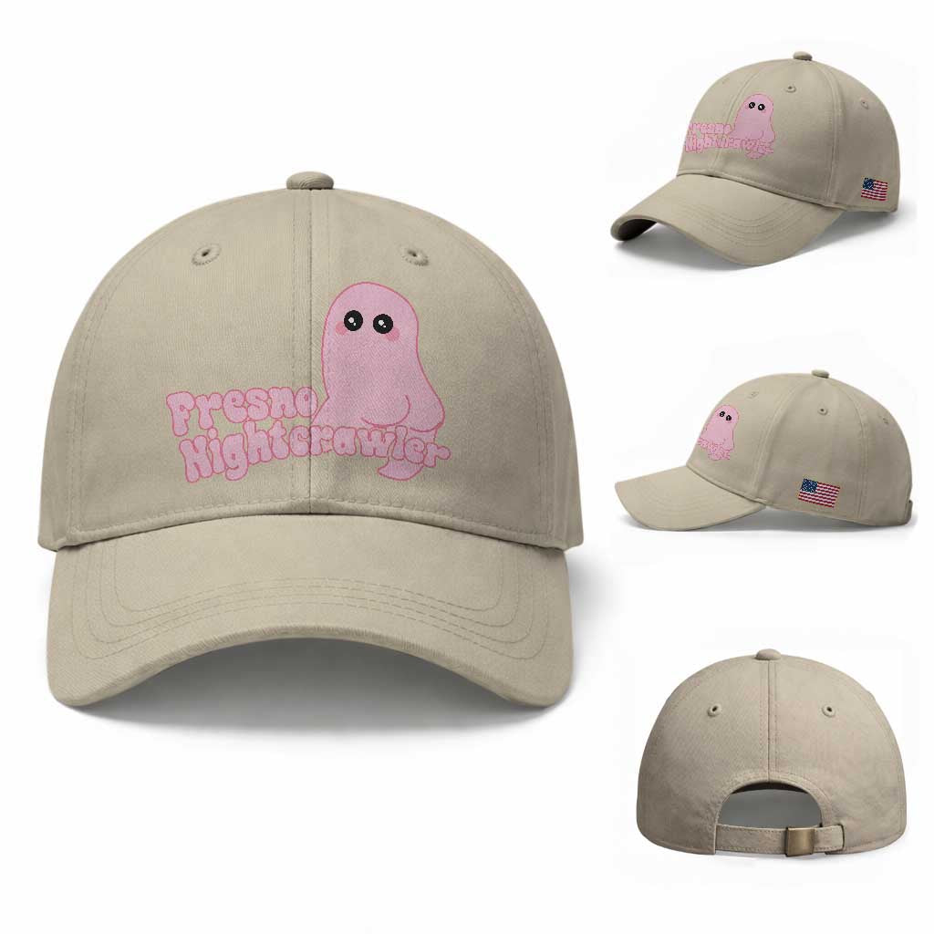 Pink Fresno Nightcrawler Baseball Cap Cryptidcore Aesthetic Gift For Girl