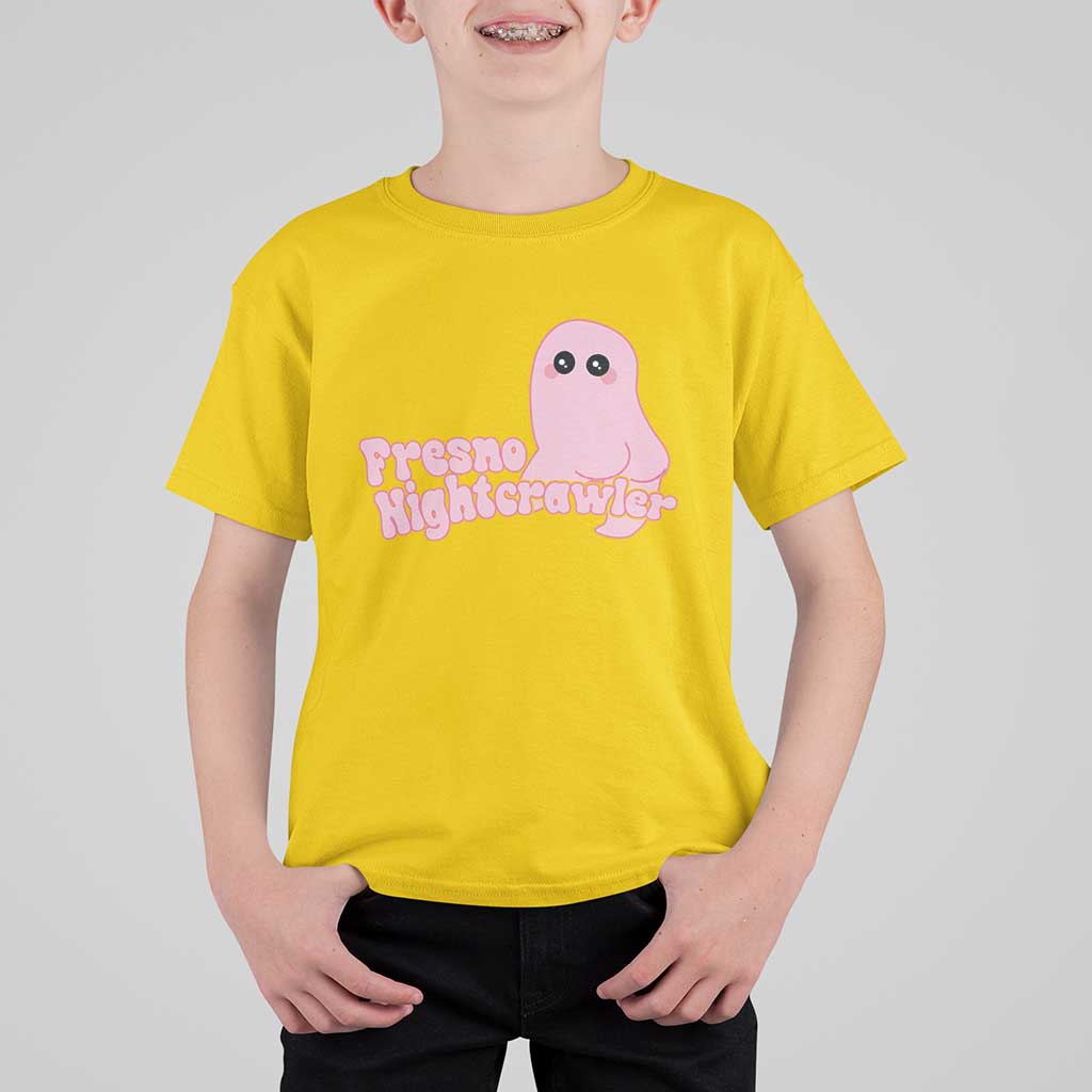 Pink Fresno Nightcrawler T Shirt For Kid Cryptidcore Aesthetic Gift For Girl - Wonder Print Shop