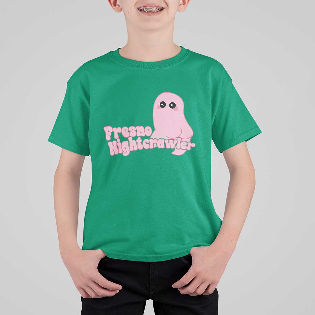 Pink Fresno Nightcrawler T Shirt For Kid Cryptidcore Aesthetic Gift For Girl - Wonder Print Shop