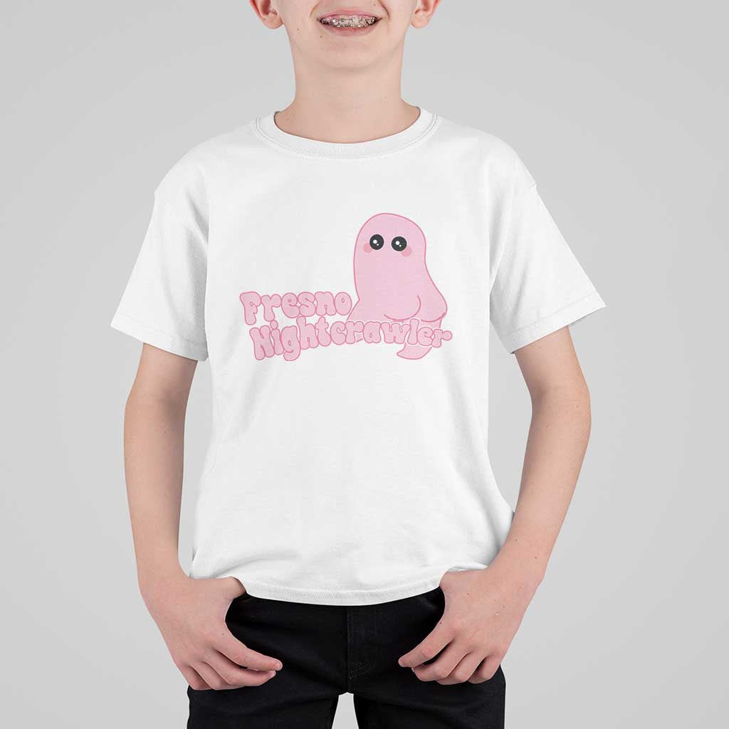 Pink Fresno Nightcrawler T Shirt For Kid Cryptidcore Aesthetic Gift For Girl - Wonder Print Shop