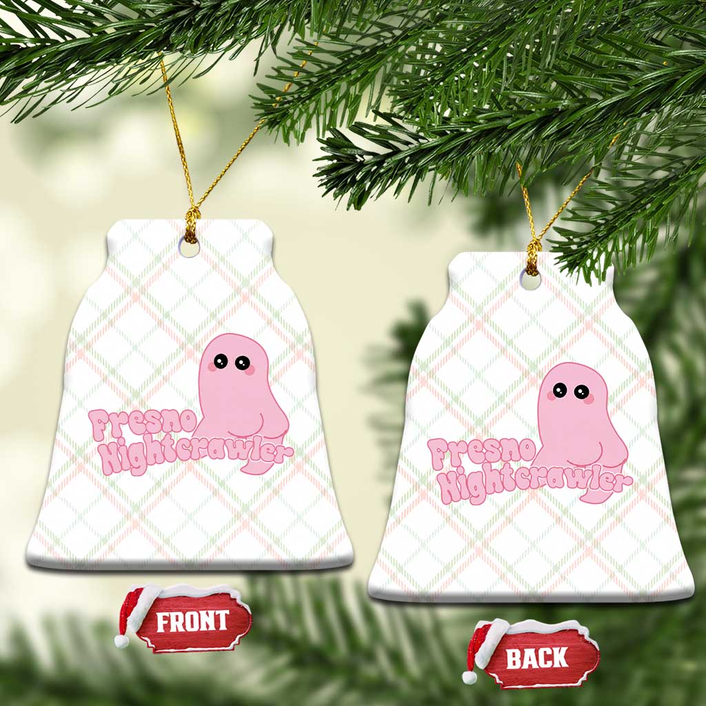 Pink Fresno Nightcrawler Ceramic Ornament Cryptidcore Aesthetic Gift For Girl - Wonder Print Shop