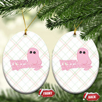 Pink Fresno Nightcrawler Ceramic Ornament Cryptidcore Aesthetic Gift For Girl - Wonder Print Shop