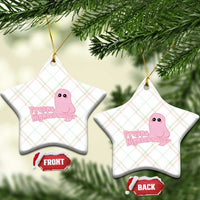 Pink Fresno Nightcrawler Ceramic Ornament Cryptidcore Aesthetic Gift For Girl - Wonder Print Shop