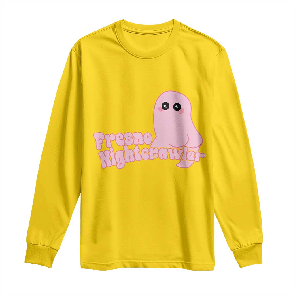 Pink Fresno Nightcrawler Long Sleeve Shirt Cryptidcore Aesthetic Gift For Girl - Wonder Print Shop