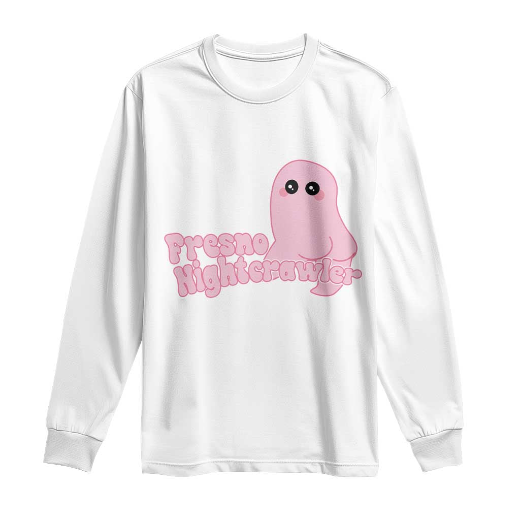 Pink Fresno Nightcrawler Long Sleeve Shirt Cryptidcore Aesthetic Gift For Girl - Wonder Print Shop