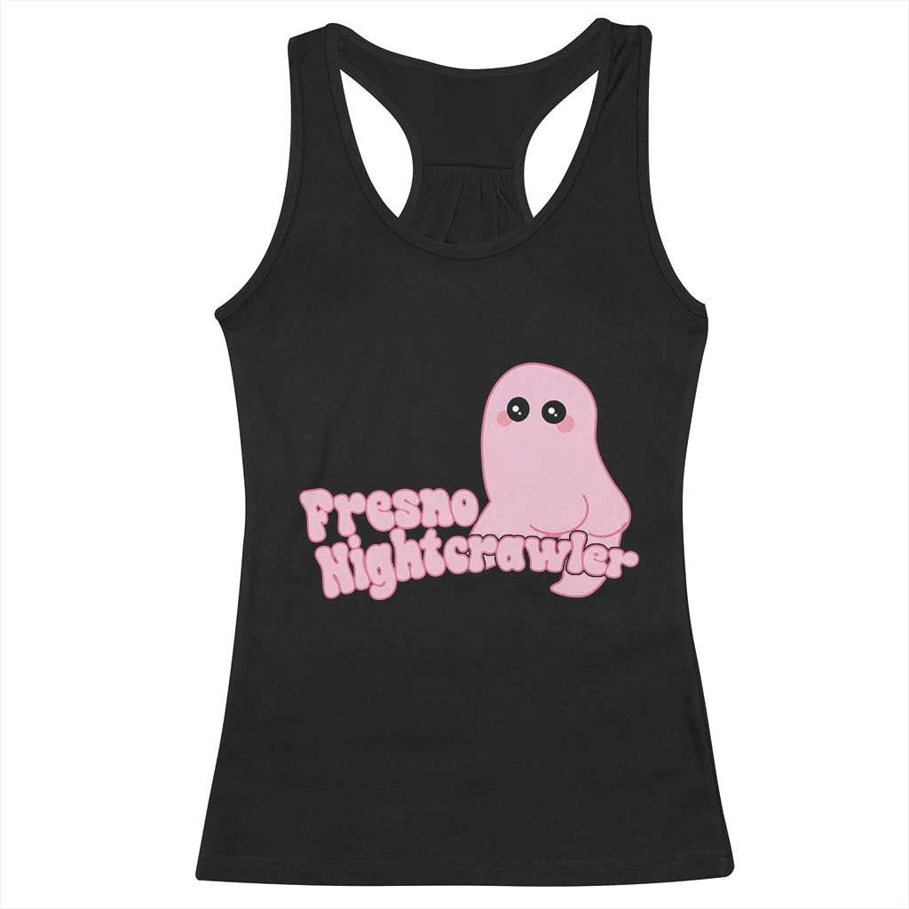 Pink Fresno Nightcrawler Racerback Tank Top Cryptidcore Aesthetic Gift For Girl - Wonder Print Shop