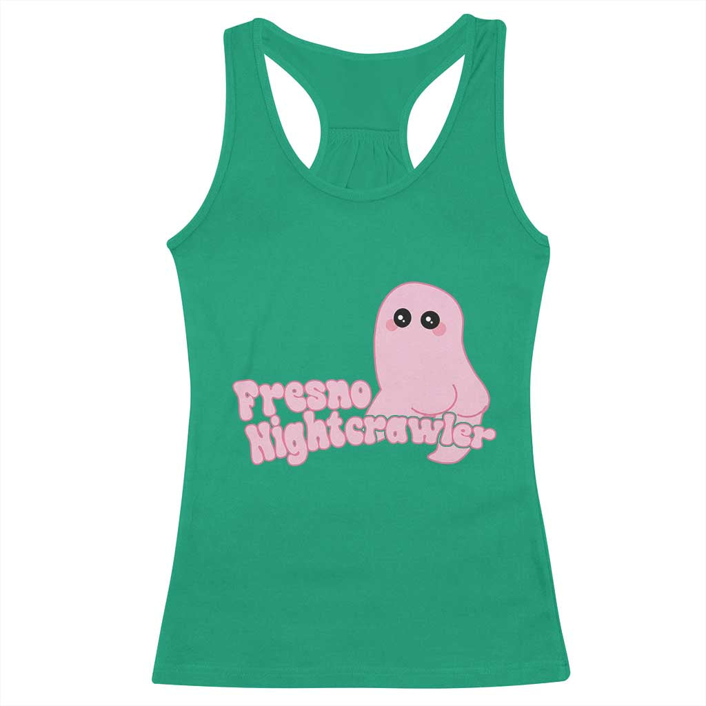 Pink Fresno Nightcrawler Racerback Tank Top Cryptidcore Aesthetic Gift For Girl - Wonder Print Shop