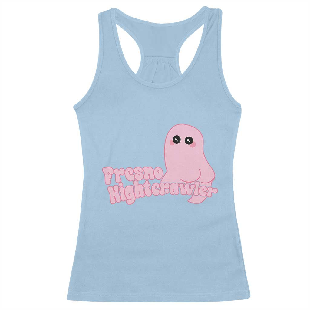 Pink Fresno Nightcrawler Racerback Tank Top Cryptidcore Aesthetic Gift For Girl - Wonder Print Shop