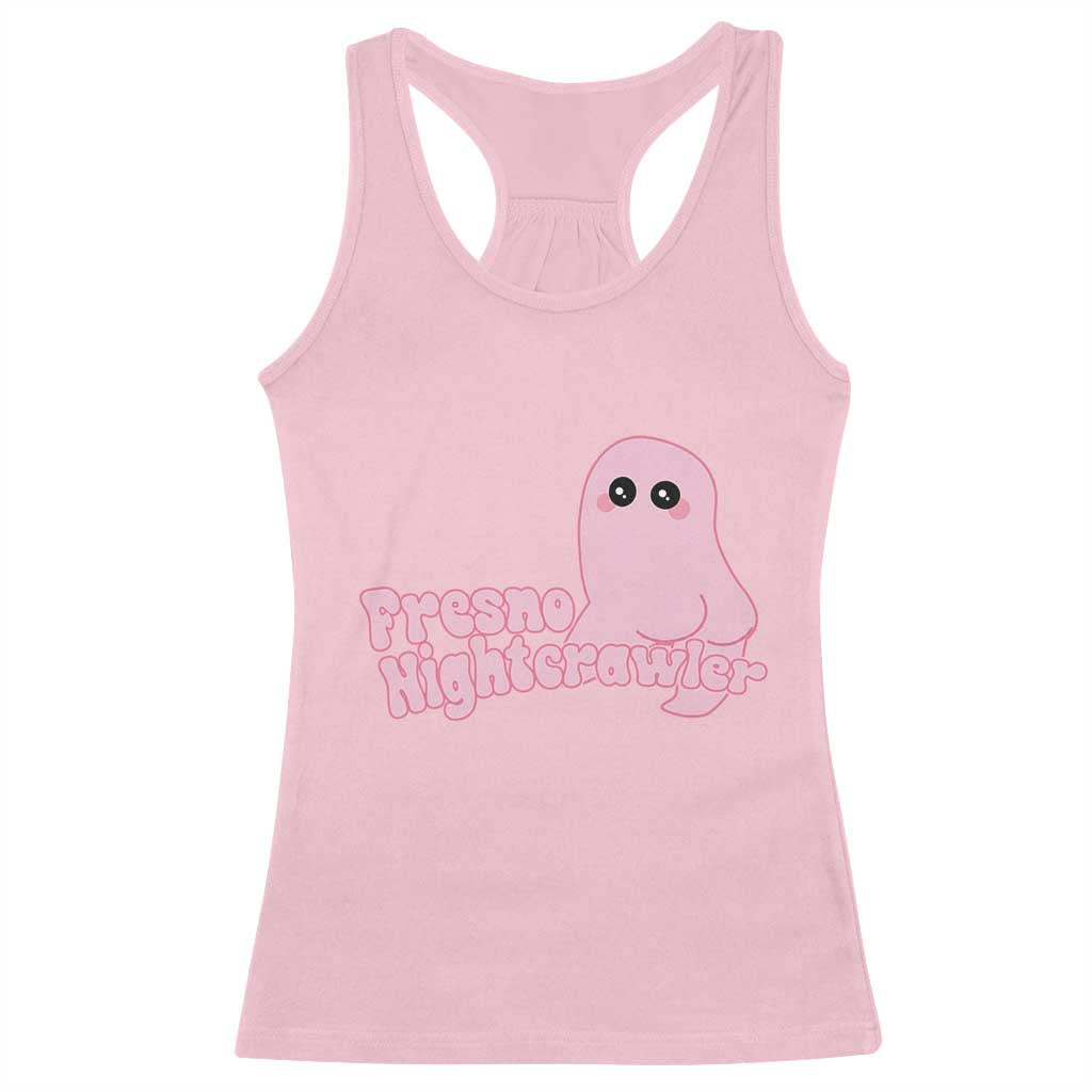 Pink Fresno Nightcrawler Racerback Tank Top Cryptidcore Aesthetic Gift For Girl - Wonder Print Shop