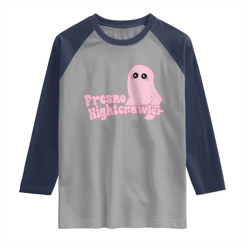 Pink Fresno Nightcrawler Raglan Shirt Cryptidcore Aesthetic Gift For Girl - Wonder Print Shop