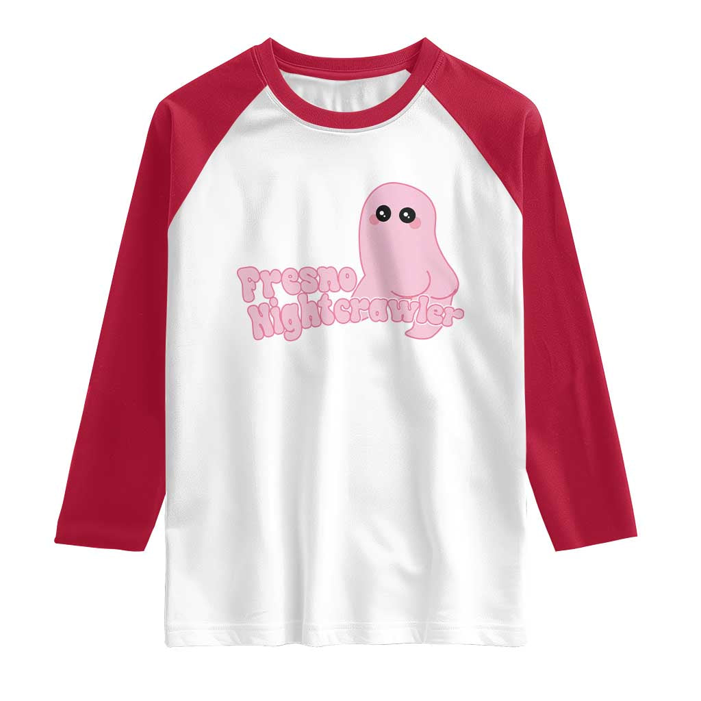 Pink Fresno Nightcrawler Raglan Shirt Cryptidcore Aesthetic Gift For Girl - Wonder Print Shop