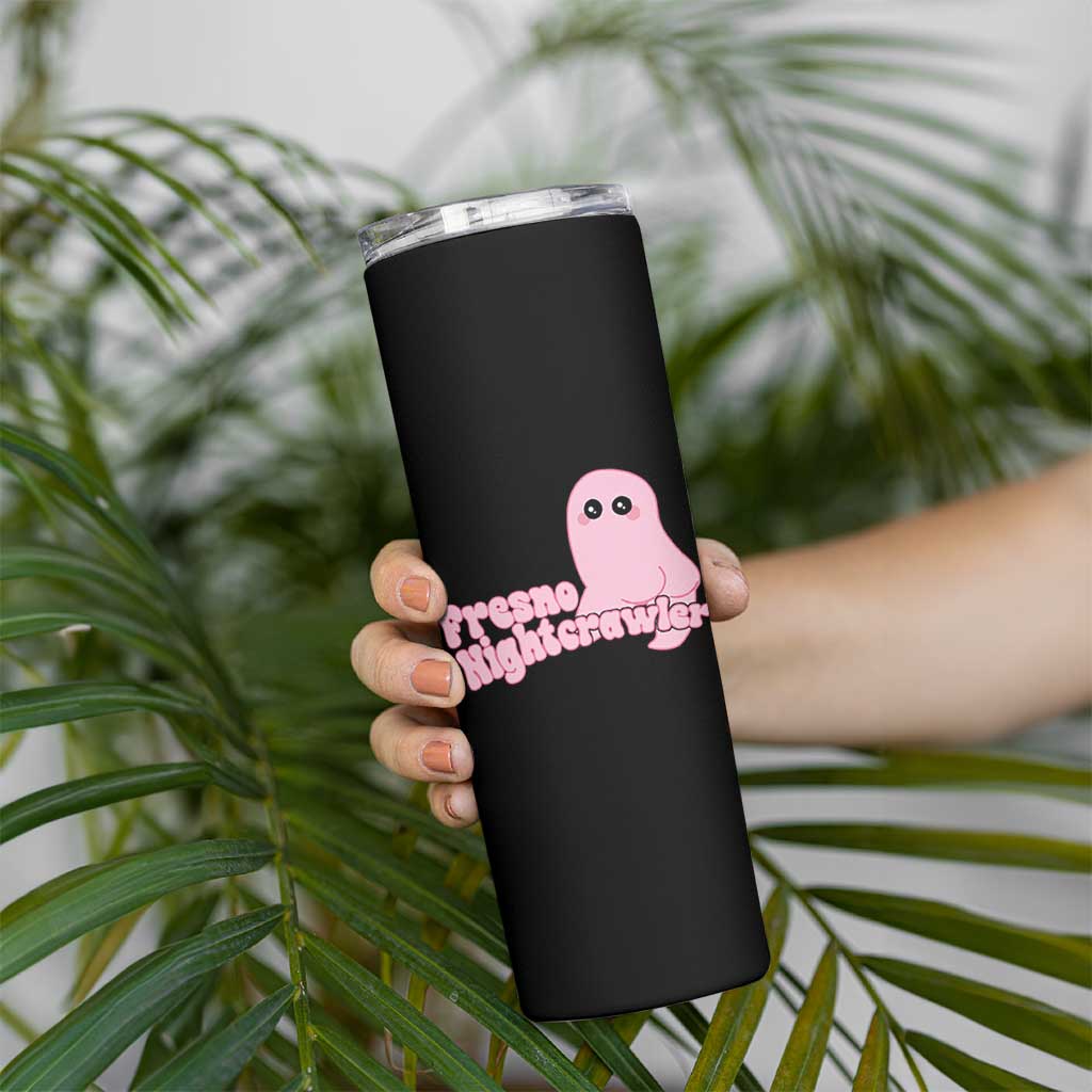 Pink Fresno Nightcrawler Skinny Tumbler Cryptidcore Aesthetic Gift For Girl - Wonder Print Shop