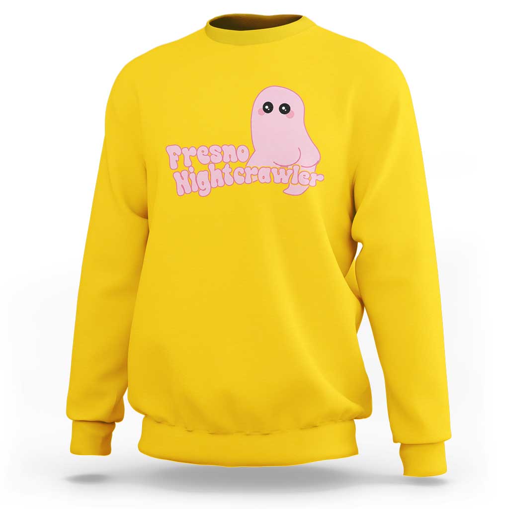 Pink Fresno Nightcrawler Sweatshirt Cryptidcore Aesthetic Gift For Girl - Wonder Print Shop