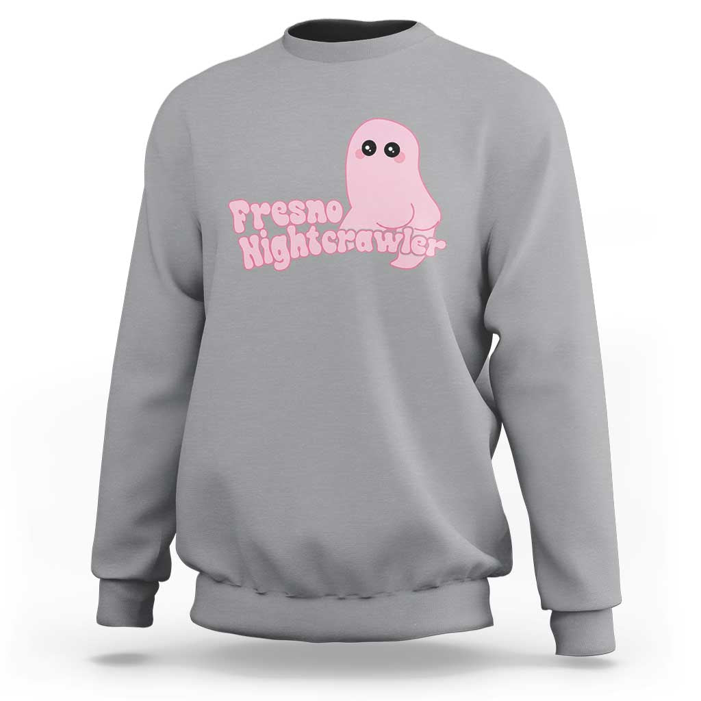 Pink Fresno Nightcrawler Sweatshirt Cryptidcore Aesthetic Gift For Girl - Wonder Print Shop