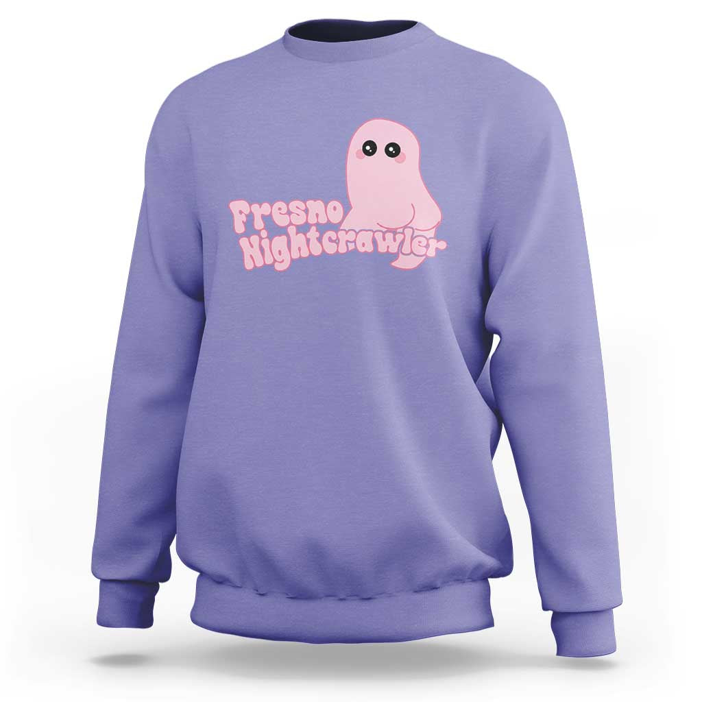 Pink Fresno Nightcrawler Sweatshirt Cryptidcore Aesthetic Gift For Girl - Wonder Print Shop