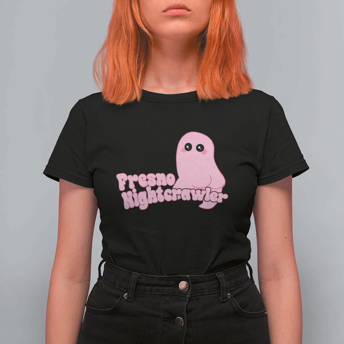 Pink Fresno Nightcrawler T Shirt For Women Cryptidcore Aesthetic Gift For Girl - Wonder Print Shop