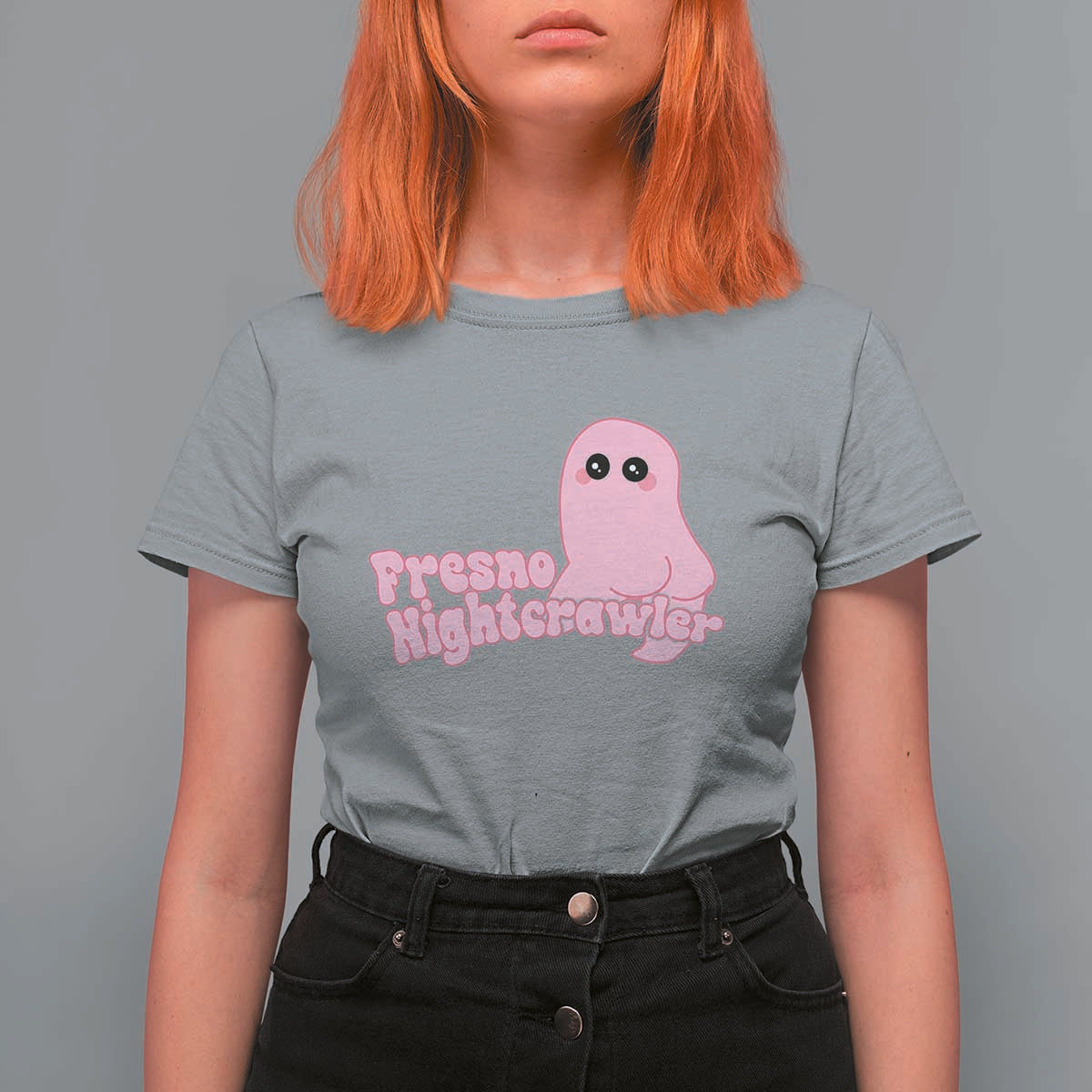 Pink Fresno Nightcrawler T Shirt For Women Cryptidcore Aesthetic Gift For Girl - Wonder Print Shop