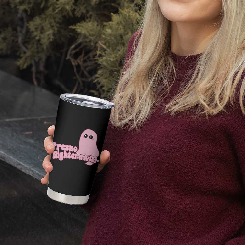 Pink Fresno Nightcrawler Tumbler Cup Cryptidcore Aesthetic Gift For Girl - Wonder Print Shop