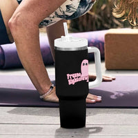 Pink Fresno Nightcrawler Tumbler With Handle Cryptidcore Aesthetic Gift For Girl - Wonder Print Shop