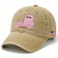 Pink Fresno Nightcrawler Washed Cotton Baseball Cap Cryptidcore Aesthetic Gift For Girl