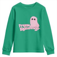 Pink Fresno Nightcrawler Youth Sweatshirt Cryptidcore Aesthetic Gift For Girl - Wonder Print Shop