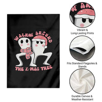 Walkin Around The Xmas Tree Garden Flag Fresno Nightcrawler Cryptid Christmas Gift - Wonder Print Shop